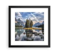 Affiche Poster 30x30cm Tableaux Image Photo Lac Paysage Nature Wall Art