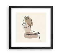Affiche Poster 30x30cm Tableaux Image Photo Ligne Art Boho Wall Art Decoration