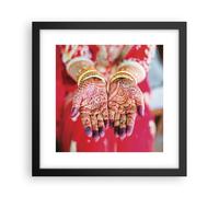Affiche Poster 30x30cm Tableaux Image Photo Mains Oriental Patterns Wall Art