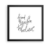 Affiche Poster 30x30cm Tableaux Image Photo Manuscrit devise croire Wall Art