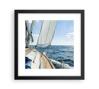 Affiche Poster 30x30cm Tableaux Image Photo mer croisière voile Wall Art