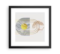 Affiche Poster 30x30cm Tableaux Image Photo Moderne Or Abstrait Wall Art