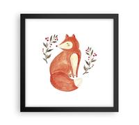 Affiche Poster 30x30cm Tableaux Image Photo Nov Illustration Renard Wall Art