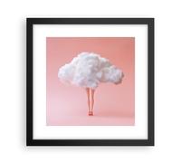 Affiche Poster 30x30cm Tableaux Image Photo Nuage Jambe Surréalisme Wall Art