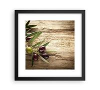 Affiche Poster 30x30cm Tableaux Image Photo Olive italie arôme régime Wall Art