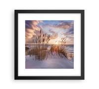 Affiche Poster 30x30cm Tableaux Image Photo Ouest sur la plage Wall Art