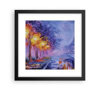 Affiche Poster 30x30cm Tableaux Image Photo Paris Lanternes Eiffel Wall Art