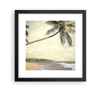 Affiche Poster 30x30cm Tableaux Image Photo Paume Plage Île Wall Art Decoration