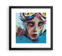 Affiche Poster 30x30cm Tableaux Image Photo Pièce Moderne Femme Wall Art