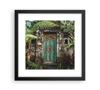 Affiche Poster 30x30cm Tableaux Image Photo Portail Porte Vert Wall Art