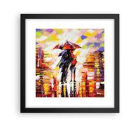 Affiche Poster 30x30cm Tableaux Image Photo promenade amoureux Wall Art