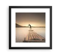 Affiche Poster 30x30cm Tableaux Image Photo Radeau Ouest Le Soleil Wall Art