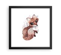 Affiche Poster 30x30cm Tableaux Image Photo Renard Nov Animal Wall Art