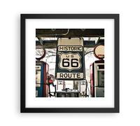 Affiche Poster 30x30cm Tableaux Image Photo route vieux 66 usa Wall Art
