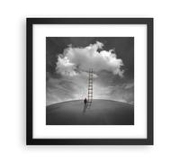 Affiche Poster 30x30cm Tableaux Image Photo Symbole Échelle Ciel Wall Art