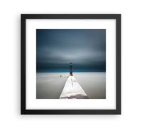 Affiche Poster 30x30cm Tableaux Image Photo Tour Plage Ciel Wall Art Decoration