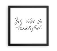 Affiche Poster 30x30cm Tableaux Image Photo Tu es tellement beau Wall Art