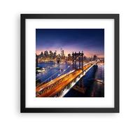 Affiche Poster 30x30cm Tableaux Image Photo Usa america new york manhattan Art