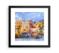Affiche Poster 30x30cm Tableaux Image Photo vieille ville immeuble Wall Art