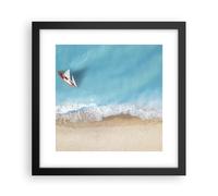 Affiche Poster 30x30cm Tableaux Image Photo Yacht Été Mer Wall Art Decoration