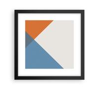Affiche Poster 30x30cm Tableaux Image Quatre Les Couleurs L'Abstraction Art