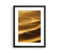 Affiche Poster 30x40cm Tableaux Image Afrique sahara chameau paysage Wall Art