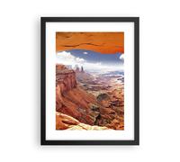 Affiche Poster 30x40cm Tableaux Image Amérique Arizona Canyon Géologie Wall Art