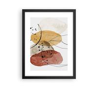 Affiche Poster 30x40cm Tableaux Image Aquarelle Abstraction Formes Wall Art