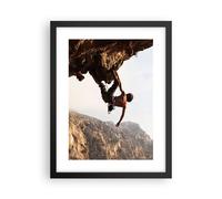 Affiche Poster 30x40cm Tableaux Image Escalade extrême montagnes Grèce Wall Art