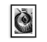 Affiche Poster 30x40cm Tableaux Image Escaliers Spirale Point De Vue Wall Art
