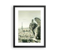 Affiche Poster 30x40cm Tableaux Image Gargouilles Paris Notre-Dame Wall Art