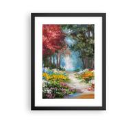 Affiche Poster 30x40cm Tableaux Image Impressionnisme Nature Forêt Wall Art