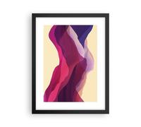Affiche Poster 30x40cm Tableaux Image L'Abstraction Montagnes Rose Wall Art