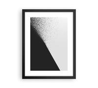 Affiche Poster 30x40cm Tableaux Image Noir Et Blanc Arrière Plan Géométrie Art
