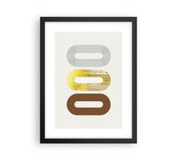 Affiche Poster 30x40cm Tableaux Image Ovale Tapis Roulant Abstraction Wall Art