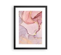 Affiche Poster 30x40cm Tableaux Image Photo Abstraction Marbre Rose Wall Art