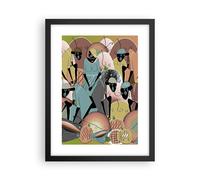 Affiche Poster 30x40cm Tableaux Image Photo Africain Graphisme Femmes Wall Art