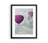 Affiche Poster 30x40cm Tableaux Image Photo ballon arbre vol Wall Art Decoration