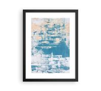 Affiche Poster 30x40cm Tableaux Image Photo Bleu Peintures Arrière Plan Wall Art
