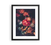 Affiche Poster 30x40cm Tableaux Image Photo Bouquet Fleurs Roses Wall Art