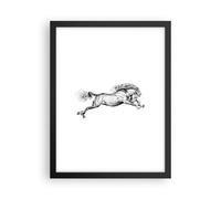 Affiche Poster 30x40cm Tableaux Image Photo Cheval Dessin Crayon Wall Art