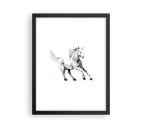 Affiche Poster 30x40cm Tableaux Image Photo Cheval Galop Des Animaux Wall Art