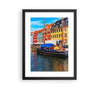 Affiche Poster 30x40cm Tableaux Image Photo Copenhague Nahavn Navires Wall Art