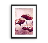 Affiche Poster 30x40cm Tableaux Image Photo coquelicot fleur prairie Wall Art