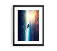Affiche Poster 30x40cm Tableaux Image Photo Cosmos Astronaute Planète Wall Art