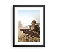 Affiche Poster 30x40cm Tableaux Image Photo Enfance Avion Jouet Wall Art