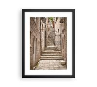 Affiche Poster 30x40cm Tableaux Image Photo Escaliers Croatie Dubrovnik Wall Art