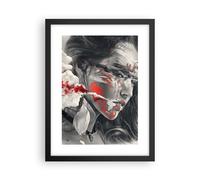 Affiche Poster 30x40cm Tableaux Image Photo femme visage art Wall Art Decoration