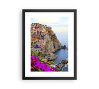 Affiche Poster 30x40cm Tableaux Image Photo Italie côte roche paysage Wall Art