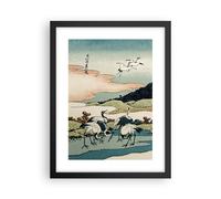 Affiche Poster 30x40cm Tableaux Image Photo Japon Grues Image Wall Art